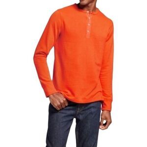Goodfellow Men's Orange Henley Shirt